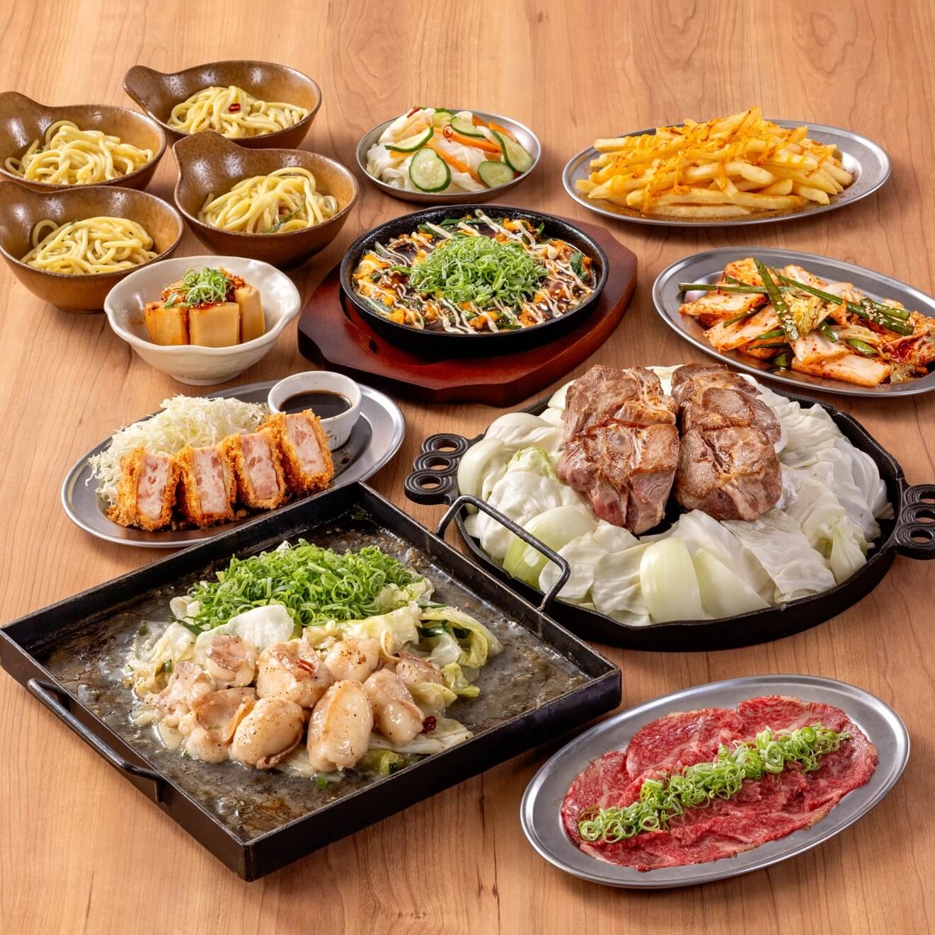 ジンギスカン＆大とろホルモン鉄板焼コース 5,000円 5,000円